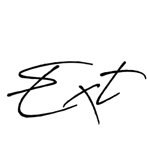 How to make Ext name signature. Use Antro_Vectra_Bolder style for creating short signs online. This is the latest handwritten sign. Ext signature style 7 images and pictures png