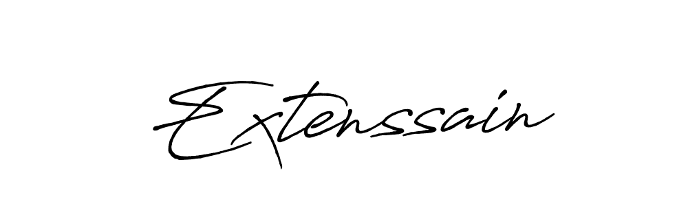 Extenssain stylish signature style. Best Handwritten Sign (Antro_Vectra_Bolder) for my name. Handwritten Signature Collection Ideas for my name Extenssain. Extenssain signature style 7 images and pictures png