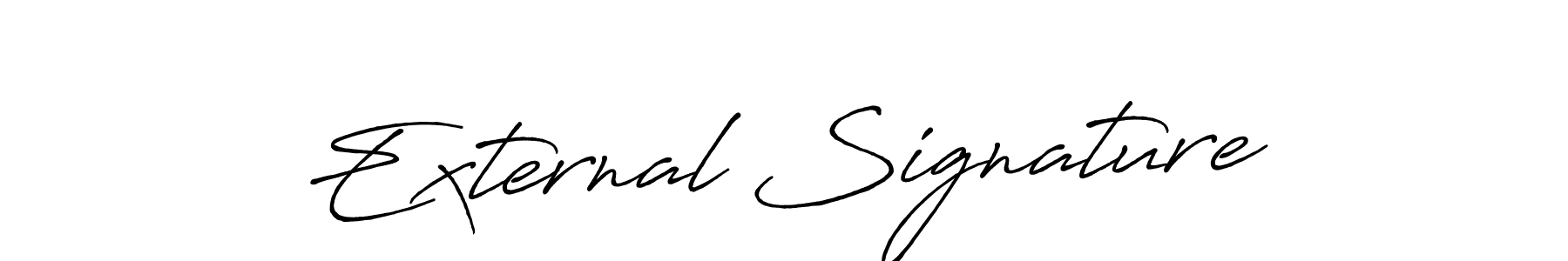 The best way (Antro_Vectra_Bolder) to make a short signature is to pick only two or three words in your name. The name External Signature include a total of six letters. For converting this name. External Signature signature style 7 images and pictures png