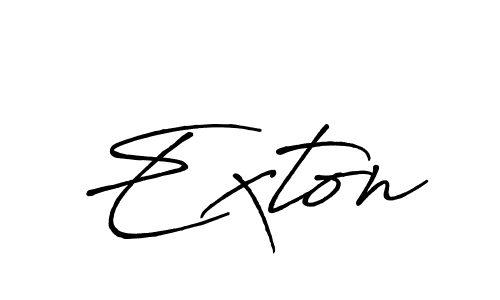 Create a beautiful signature design for name Exton. With this signature (Antro_Vectra_Bolder) fonts, you can make a handwritten signature for free. Exton signature style 7 images and pictures png
