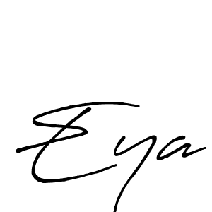 Use a signature maker to create a handwritten signature online. With this signature software, you can design (Antro_Vectra_Bolder) your own signature for name Eya. Eya signature style 7 images and pictures png