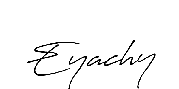 The best way (Antro_Vectra_Bolder) to make a short signature is to pick only two or three words in your name. The name Eyachy include a total of six letters. For converting this name. Eyachy signature style 7 images and pictures png