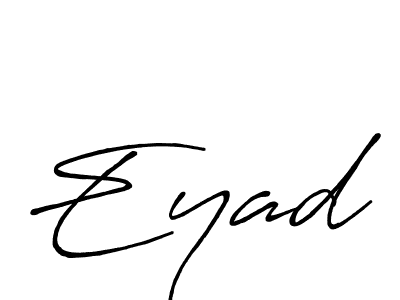 if you are searching for the best signature style for your name Eyad. so please give up your signature search. here we have designed multiple signature styles  using Antro_Vectra_Bolder. Eyad signature style 7 images and pictures png