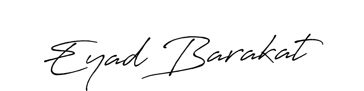 Eyad Barakat stylish signature style. Best Handwritten Sign (Antro_Vectra_Bolder) for my name. Handwritten Signature Collection Ideas for my name Eyad Barakat. Eyad Barakat signature style 7 images and pictures png