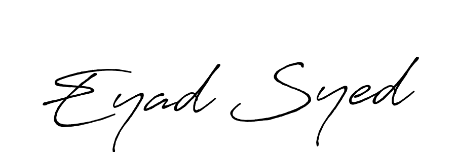 Similarly Antro_Vectra_Bolder is the best handwritten signature design. Signature creator online .You can use it as an online autograph creator for name Eyad Syed. Eyad Syed signature style 7 images and pictures png