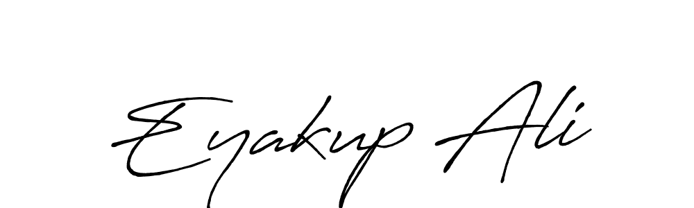 Design your own signature with our free online signature maker. With this signature software, you can create a handwritten (Antro_Vectra_Bolder) signature for name Eyakup Ali. Eyakup Ali signature style 7 images and pictures png