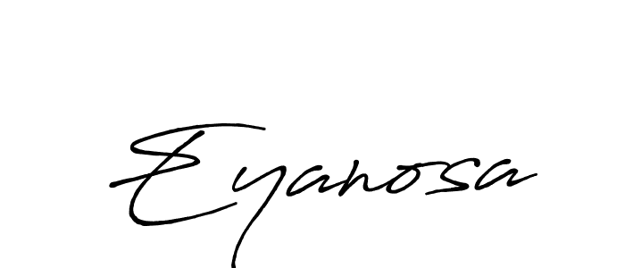 if you are searching for the best signature style for your name Eyanosa. so please give up your signature search. here we have designed multiple signature styles  using Antro_Vectra_Bolder. Eyanosa signature style 7 images and pictures png