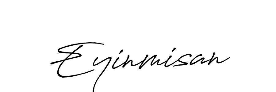 Use a signature maker to create a handwritten signature online. With this signature software, you can design (Antro_Vectra_Bolder) your own signature for name Eyinmisan. Eyinmisan signature style 7 images and pictures png