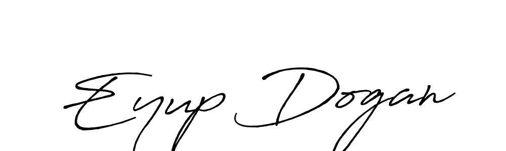 How to make Eyup Dogan name signature. Use Antro_Vectra_Bolder style for creating short signs online. This is the latest handwritten sign. Eyup Dogan signature style 7 images and pictures png