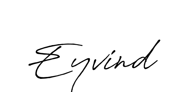 Make a beautiful signature design for name Eyvind. With this signature (Antro_Vectra_Bolder) style, you can create a handwritten signature for free. Eyvind signature style 7 images and pictures png