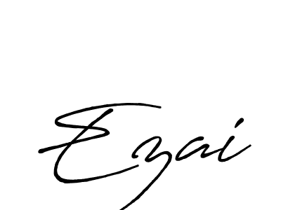 Ezai stylish signature style. Best Handwritten Sign (Antro_Vectra_Bolder) for my name. Handwritten Signature Collection Ideas for my name Ezai. Ezai signature style 7 images and pictures png