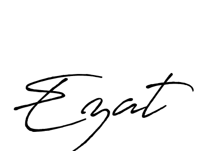 Create a beautiful signature design for name Ezat. With this signature (Antro_Vectra_Bolder) fonts, you can make a handwritten signature for free. Ezat signature style 7 images and pictures png