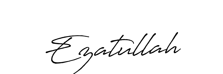 Ezatullah stylish signature style. Best Handwritten Sign (Antro_Vectra_Bolder) for my name. Handwritten Signature Collection Ideas for my name Ezatullah. Ezatullah signature style 7 images and pictures png