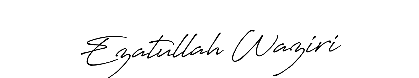 Antro_Vectra_Bolder is a professional signature style that is perfect for those who want to add a touch of class to their signature. It is also a great choice for those who want to make their signature more unique. Get Ezatullah Waziri name to fancy signature for free. Ezatullah Waziri signature style 7 images and pictures png