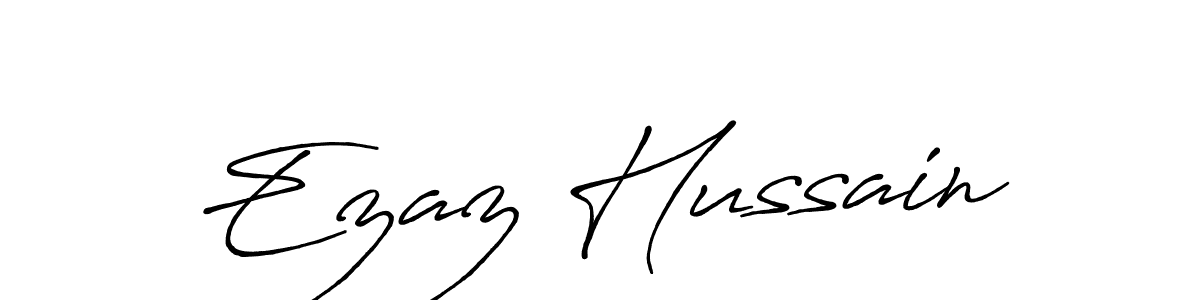 if you are searching for the best signature style for your name Ezaz Hussain. so please give up your signature search. here we have designed multiple signature styles  using Antro_Vectra_Bolder. Ezaz Hussain signature style 7 images and pictures png