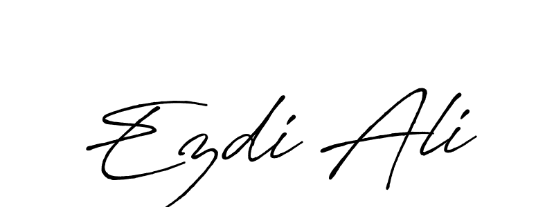Use a signature maker to create a handwritten signature online. With this signature software, you can design (Antro_Vectra_Bolder) your own signature for name Ezdi Ali. Ezdi Ali signature style 7 images and pictures png