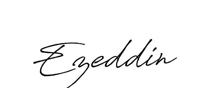 Ezeddin stylish signature style. Best Handwritten Sign (Antro_Vectra_Bolder) for my name. Handwritten Signature Collection Ideas for my name Ezeddin. Ezeddin signature style 7 images and pictures png