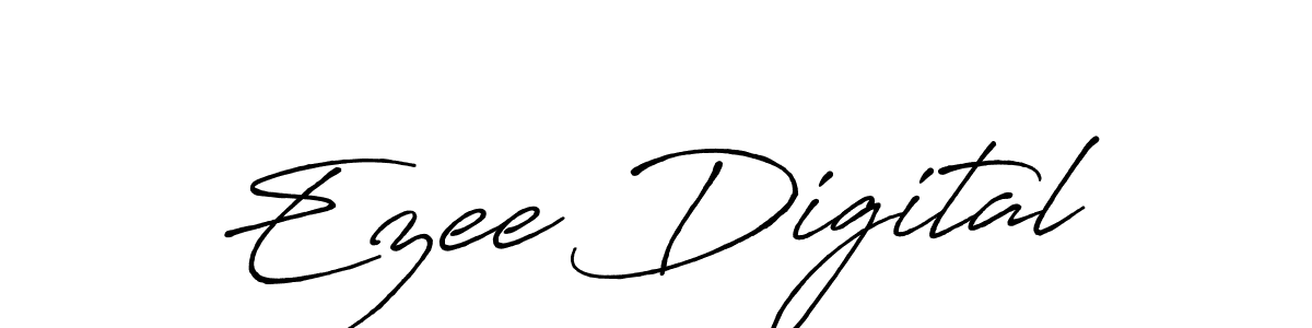 How to make Ezee Digital name signature. Use Antro_Vectra_Bolder style for creating short signs online. This is the latest handwritten sign. Ezee Digital signature style 7 images and pictures png