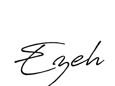 Create a beautiful signature design for name Ezeh. With this signature (Antro_Vectra_Bolder) fonts, you can make a handwritten signature for free. Ezeh signature style 7 images and pictures png