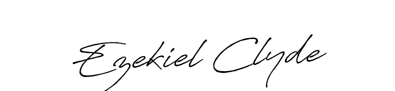 How to Draw Ezekiel Clyde signature style? Antro_Vectra_Bolder is a latest design signature styles for name Ezekiel Clyde. Ezekiel Clyde signature style 7 images and pictures png
