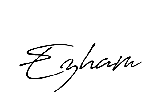 Best and Professional Signature Style for Ezham. Antro_Vectra_Bolder Best Signature Style Collection. Ezham signature style 7 images and pictures png
