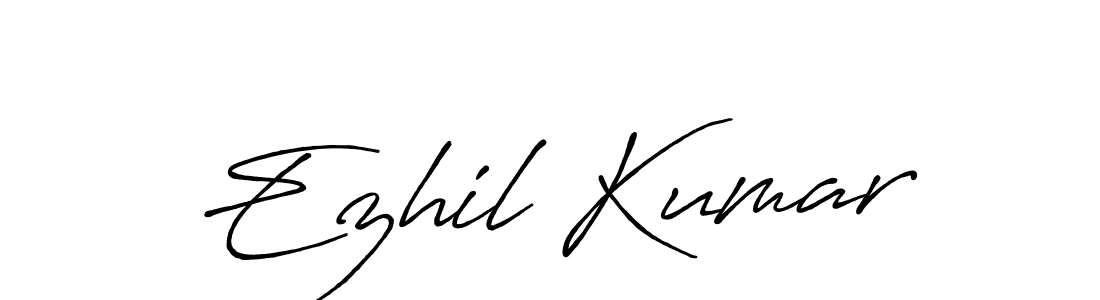 It looks lik you need a new signature style for name Ezhil Kumar. Design unique handwritten (Antro_Vectra_Bolder) signature with our free signature maker in just a few clicks. Ezhil Kumar signature style 7 images and pictures png