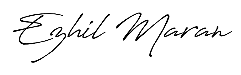 Build your personal autograph collection for name Ezhil Maran with Antro_Vectra_Bolder design. Browse, select, and save your favorites. Ezhil Maran signature style 7 images and pictures png