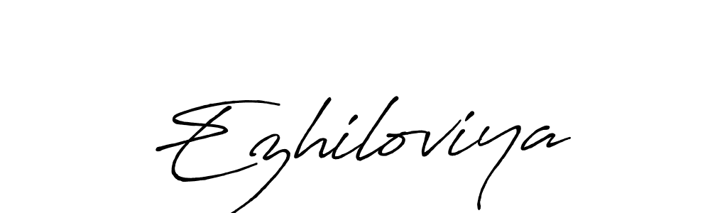 Here are the top 10 professional signature styles for the name Ezhiloviya. These are the best autograph styles you can use for your name. Ezhiloviya signature style 7 images and pictures png