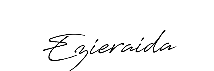 Also we have Ezieraida name is the best signature style. Create professional handwritten signature collection using Antro_Vectra_Bolder autograph style. Ezieraida signature style 7 images and pictures png