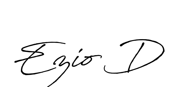 Design your own signature with our free online signature maker. With this signature software, you can create a handwritten (Antro_Vectra_Bolder) signature for name Ezio D. Ezio D signature style 7 images and pictures png