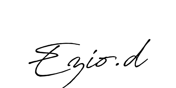 Design your own signature with our free online signature maker. With this signature software, you can create a handwritten (Antro_Vectra_Bolder) signature for name Ezio.d. Ezio.d signature style 7 images and pictures png