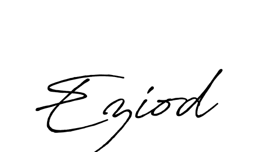 How to make Eziod signature? Antro_Vectra_Bolder is a professional autograph style. Create handwritten signature for Eziod name. Eziod signature style 7 images and pictures png