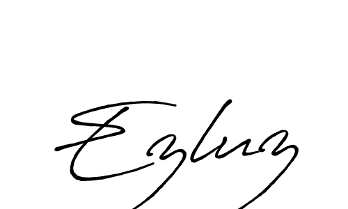 Also You can easily find your signature by using the search form. We will create Ezluz name handwritten signature images for you free of cost using Antro_Vectra_Bolder sign style. Ezluz signature style 7 images and pictures png