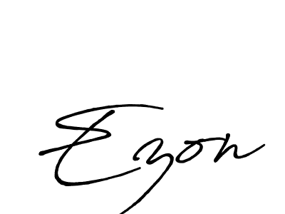 Also You can easily find your signature by using the search form. We will create Ezon name handwritten signature images for you free of cost using Antro_Vectra_Bolder sign style. Ezon signature style 7 images and pictures png