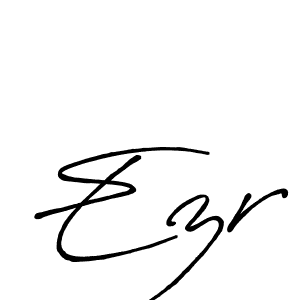 Ezr stylish signature style. Best Handwritten Sign (Antro_Vectra_Bolder) for my name. Handwritten Signature Collection Ideas for my name Ezr. Ezr signature style 7 images and pictures png
