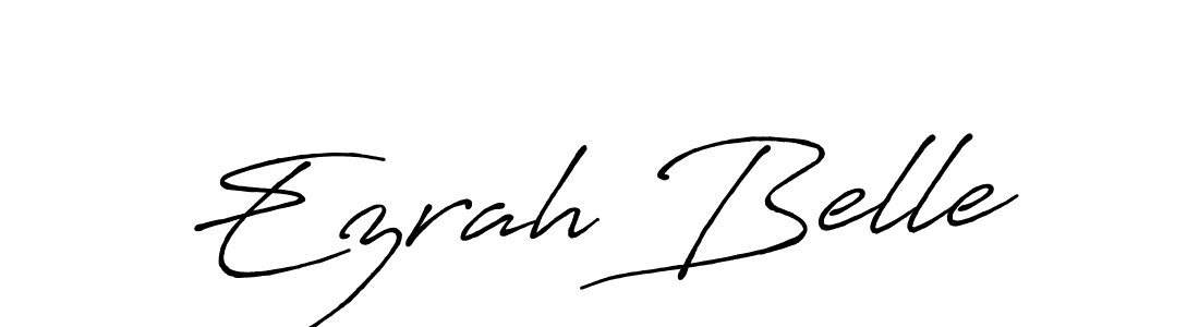 Make a beautiful signature design for name Ezrah Belle. With this signature (Antro_Vectra_Bolder) style, you can create a handwritten signature for free. Ezrah Belle signature style 7 images and pictures png