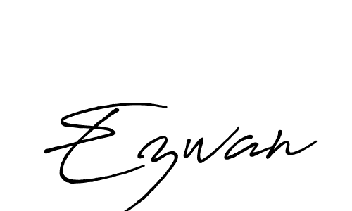 Create a beautiful signature design for name Ezwan. With this signature (Antro_Vectra_Bolder) fonts, you can make a handwritten signature for free. Ezwan signature style 7 images and pictures png