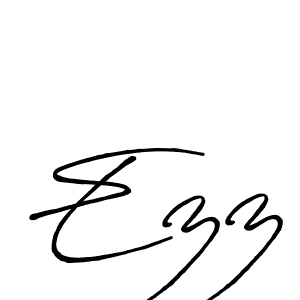 Make a beautiful signature design for name Ezz. With this signature (Antro_Vectra_Bolder) style, you can create a handwritten signature for free. Ezz signature style 7 images and pictures png