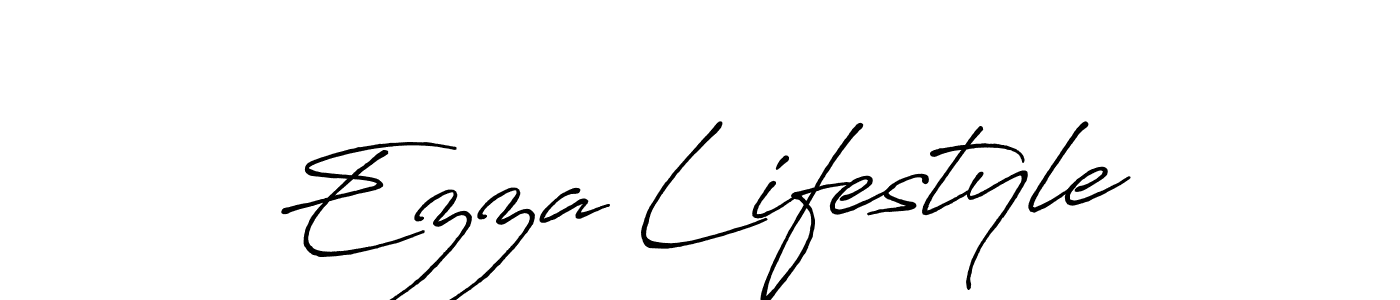 How to Draw Ezza Lifestyle signature style? Antro_Vectra_Bolder is a latest design signature styles for name Ezza Lifestyle. Ezza Lifestyle signature style 7 images and pictures png