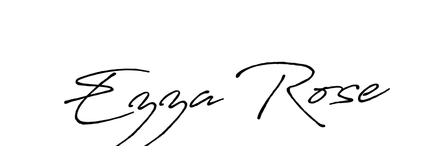 How to make Ezza Rose signature? Antro_Vectra_Bolder is a professional autograph style. Create handwritten signature for Ezza Rose name. Ezza Rose signature style 7 images and pictures png
