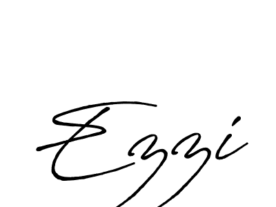 Create a beautiful signature design for name Ezzi. With this signature (Antro_Vectra_Bolder) fonts, you can make a handwritten signature for free. Ezzi signature style 7 images and pictures png