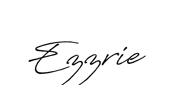 Make a beautiful signature design for name Ezzrie. With this signature (Antro_Vectra_Bolder) style, you can create a handwritten signature for free. Ezzrie signature style 7 images and pictures png