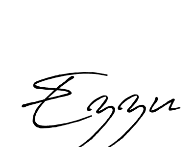 How to make Ezzu signature? Antro_Vectra_Bolder is a professional autograph style. Create handwritten signature for Ezzu name. Ezzu signature style 7 images and pictures png