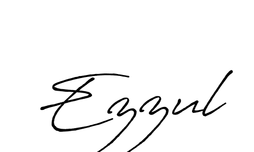 How to make Ezzul name signature. Use Antro_Vectra_Bolder style for creating short signs online. This is the latest handwritten sign. Ezzul signature style 7 images and pictures png