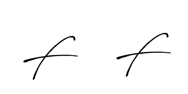 How to Draw F    F signature style? Antro_Vectra_Bolder is a latest design signature styles for name F    F. F    F signature style 7 images and pictures png