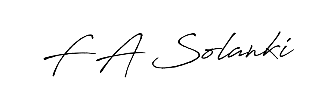 Make a beautiful signature design for name F A Solanki. With this signature (Antro_Vectra_Bolder) style, you can create a handwritten signature for free. F A Solanki signature style 7 images and pictures png