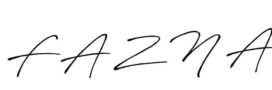 Design your own signature with our free online signature maker. With this signature software, you can create a handwritten (Antro_Vectra_Bolder) signature for name F A Z N A. F A Z N A signature style 7 images and pictures png