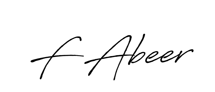 Best and Professional Signature Style for F Abeer. Antro_Vectra_Bolder Best Signature Style Collection. F Abeer signature style 7 images and pictures png