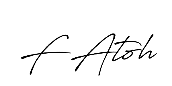 Also You can easily find your signature by using the search form. We will create F Atoh name handwritten signature images for you free of cost using Antro_Vectra_Bolder sign style. F Atoh signature style 7 images and pictures png