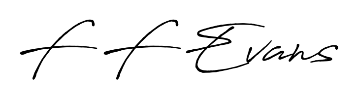 Download transparent PNG signature for name F F Evans styled with Antro_Vectra_Bolder font. Ready to paste directly into PDF and Word agreements. F F Evans signature style 7 images and pictures png